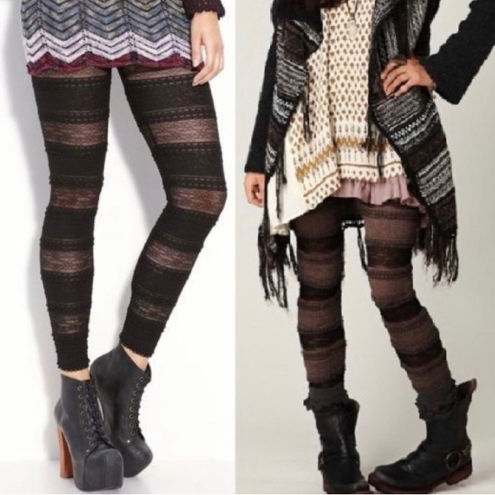 Free People Intimately Maroon Leggings Nwot